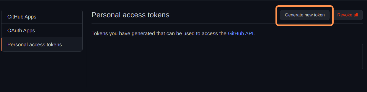 Generate new token