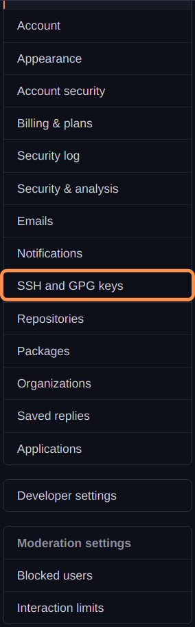 SSH and GPG Keys