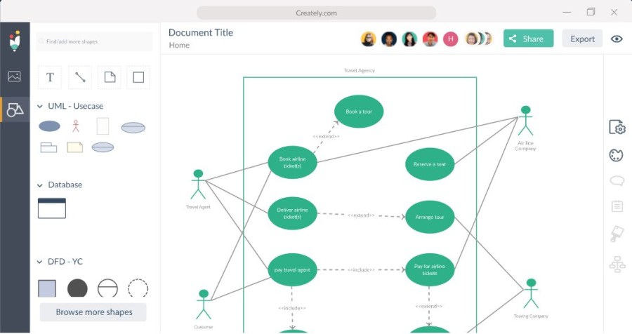 Draw 3D Objects Online with Creately Diagram Tools