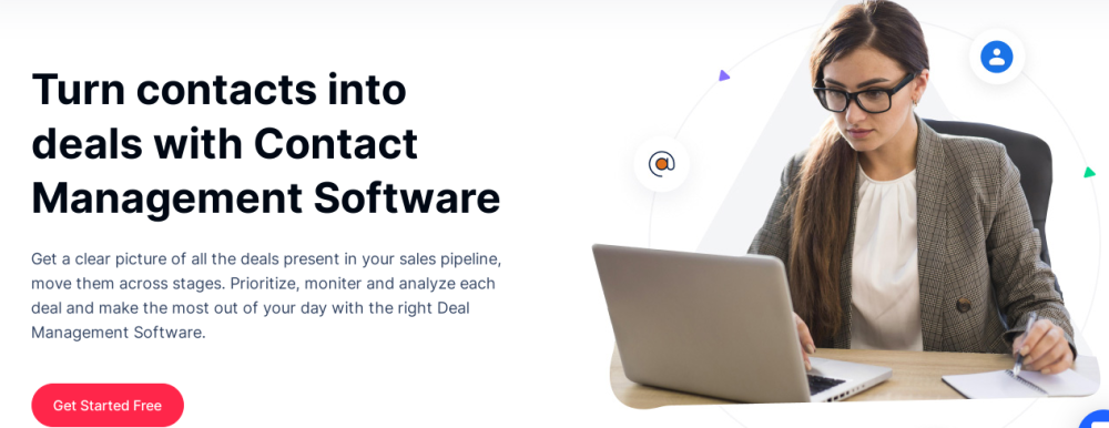 Salesmate contact management software