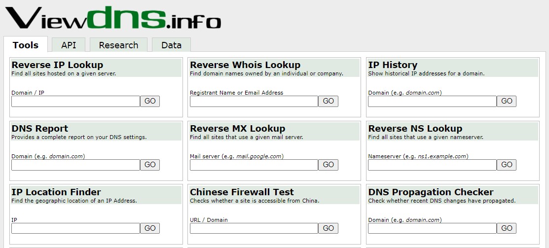 DNS Name & IP Address Resolution - Whois Tool