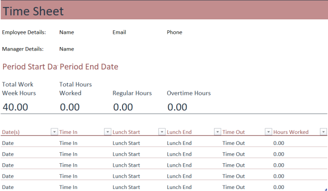 Best 8 Timesheet Templates to Track Time Spent by Employees - Geekflare