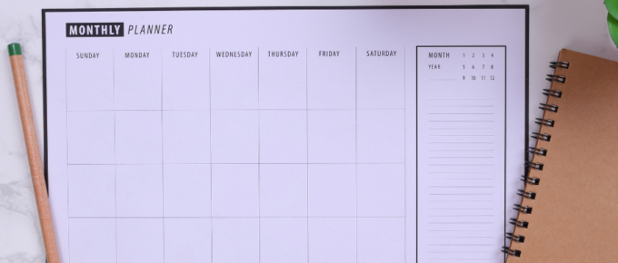 monthly and weekly plans