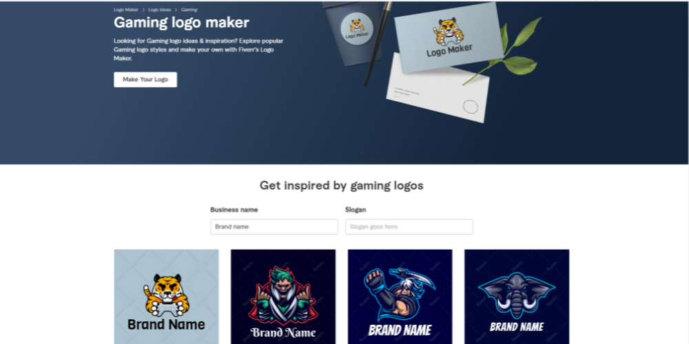 gaming LOGO maker DESIGN TEMPLATE