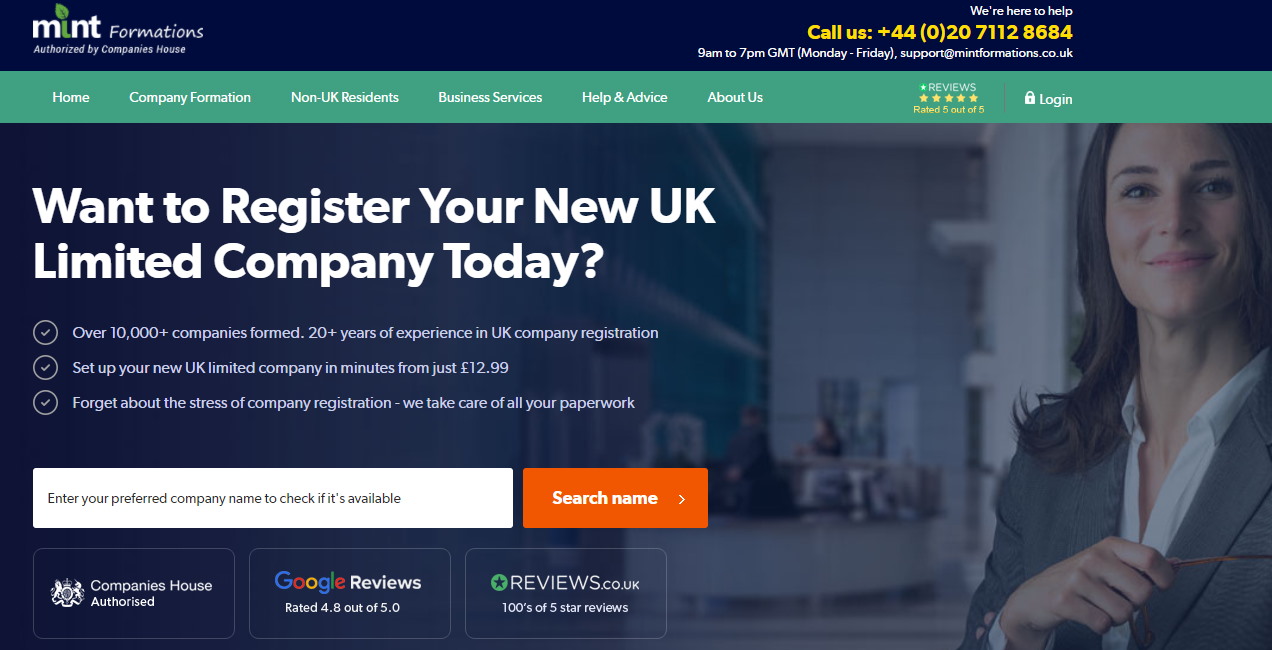 8 Company Formation Services to Help You to Start a Business in the UK