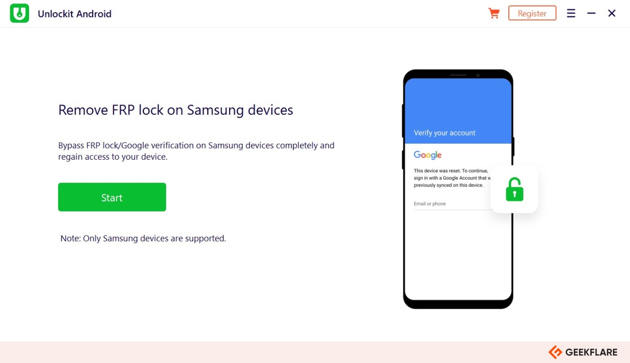 Unlockit Samsung FRP Bypass Tool