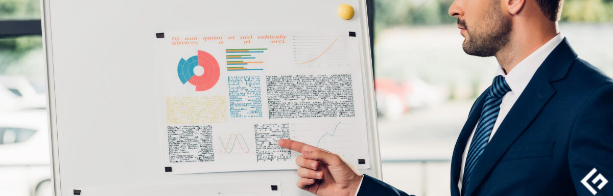 A project manager is presenting a project roadmap template