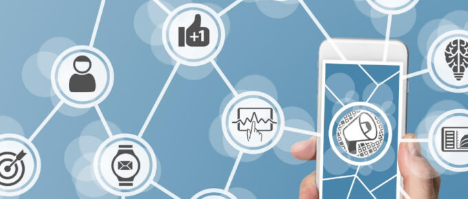 A visualization showing user touchpoints in mobile attribution