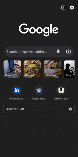 Aktivieren Sie den Dunkelmodus in Google Chrome auf Android