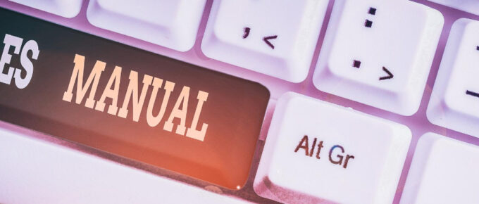A visual showing a keyboard and a phrase sales manual of a CPQ software
