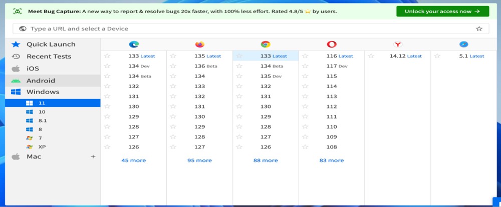 browserstack cross browser testing