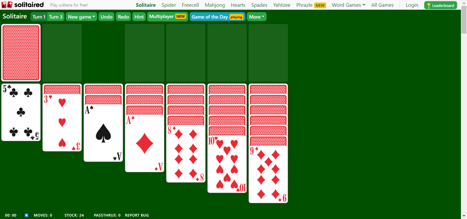 Play Free Online Solitaire Games: Play Browser Based Online