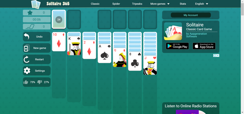 Google Solitaire - Solitaire Games Online