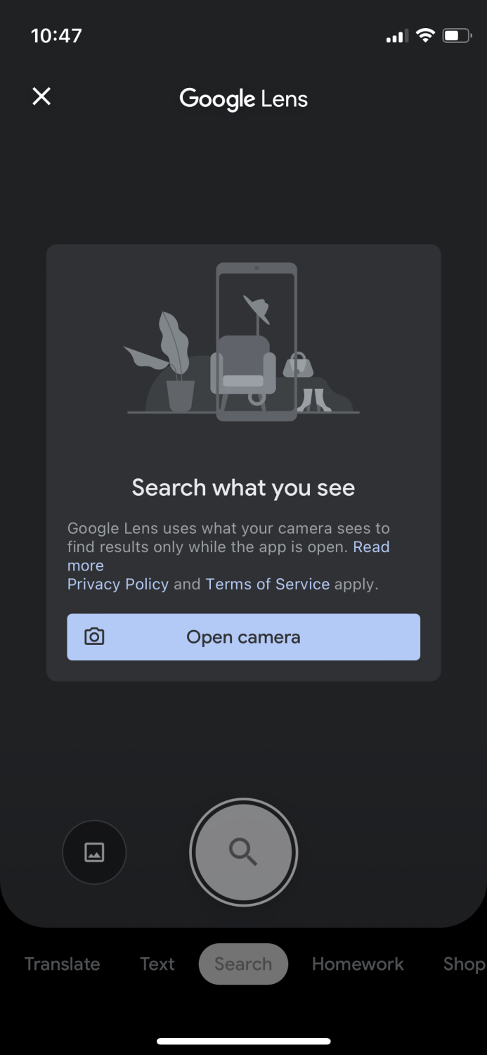 google lens for ios