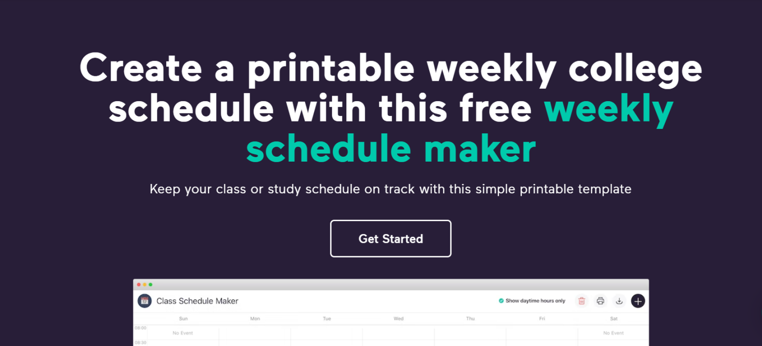 10 College/Class Schedule Makers to Help Manage Your Time