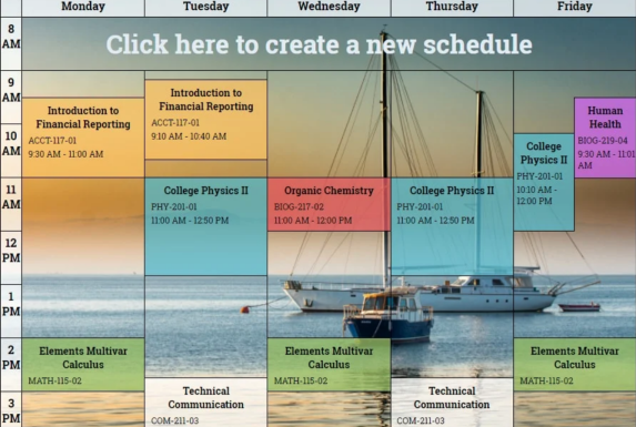 10 College/Class Schedule Makers to Help Manage Your Time