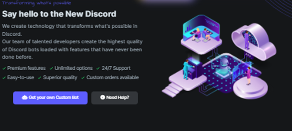 l will make you a discord server with basic and complex bots