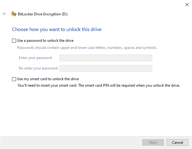 bitlocker fixed drive encryption