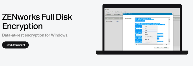 ZENworks full disk encryption