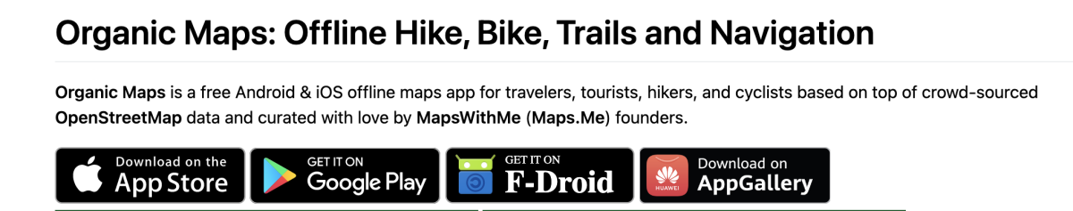 Organic Maps: open source offline maps for iOS and Android based