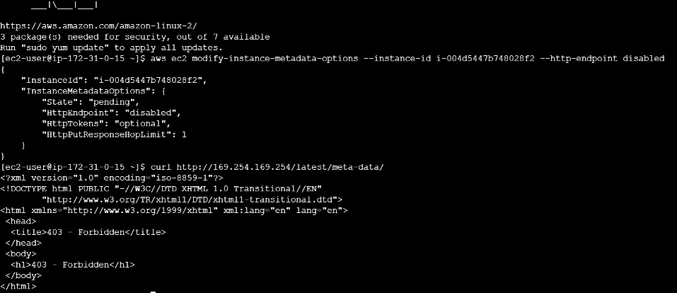 How to Disable AWS EC2 Metadata  - 58
