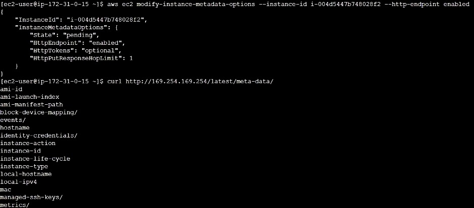How to Disable AWS EC2 Metadata  - 32