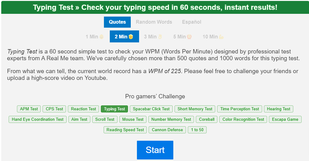 Free Typing Test - Check Your Typing Speed in 60 Seconds