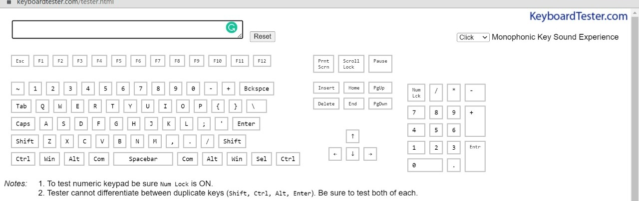 10 Online Tools to Test your Keyboard - 8