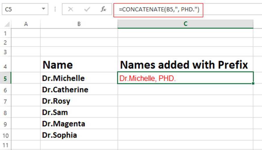 How to Add Prefix and Suffix to Entire Column in Excel - 25