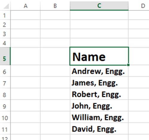 How to Add Prefix and Suffix to Entire Column in Excel - 6