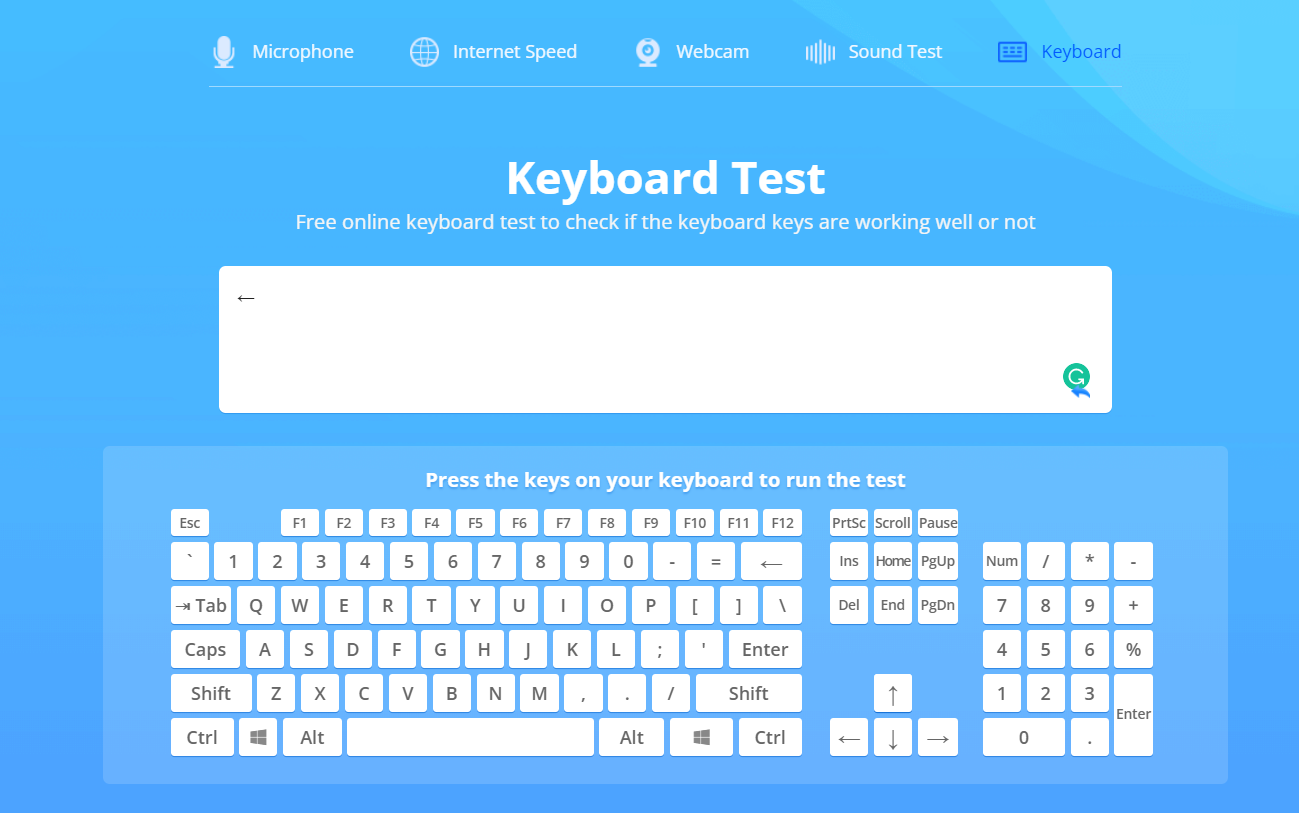 New* Keyboard Test Online & Download