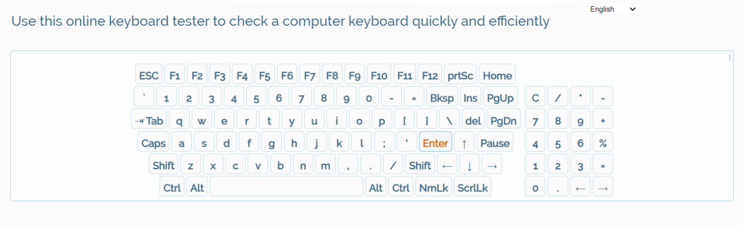 Keyboard Test-Free Online Keyboard Tester