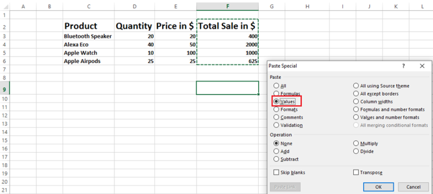 how-to-copy-values-and-not-formulas-in-excel-geekflare