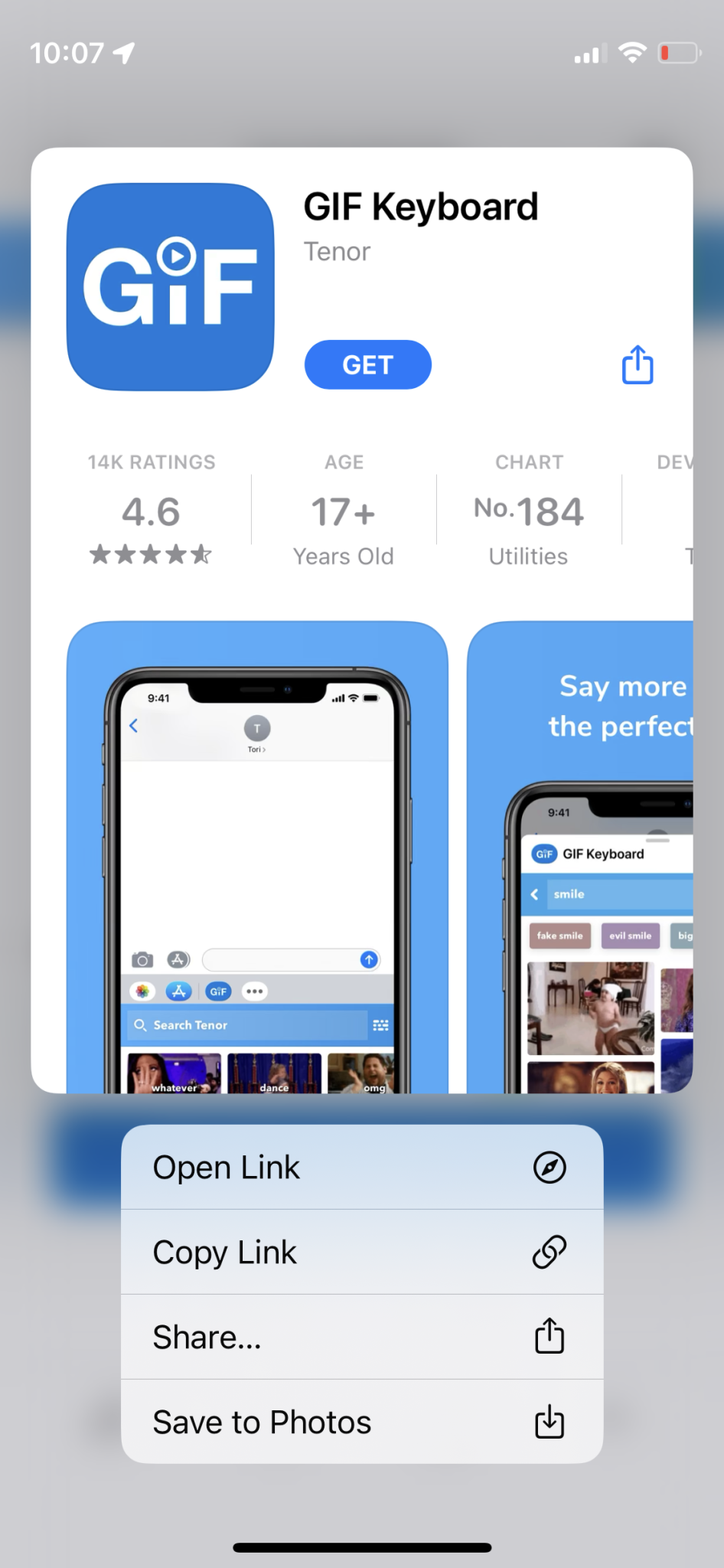 Tenor — GIF Keyboard on the App Store