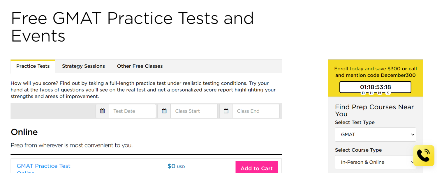 Free GMAT Practice Test Available