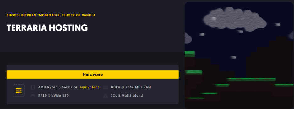Terraria Server Hosting - Terraria Update Support