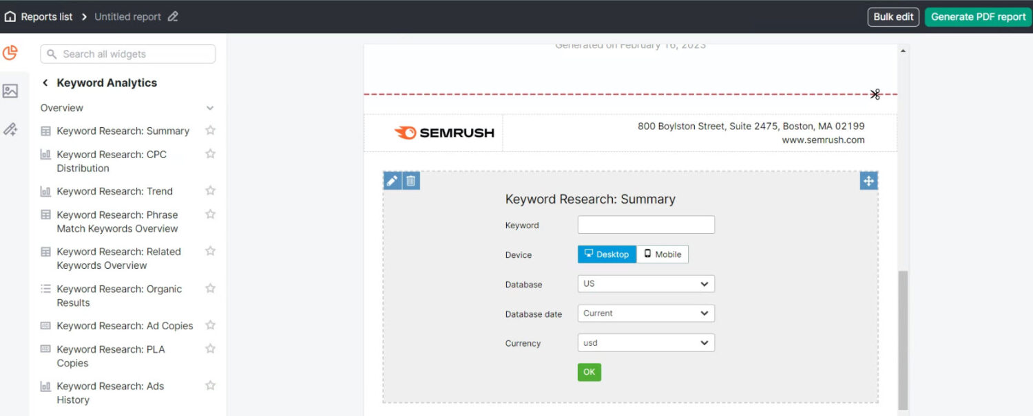 Automatización de informes de SEO
