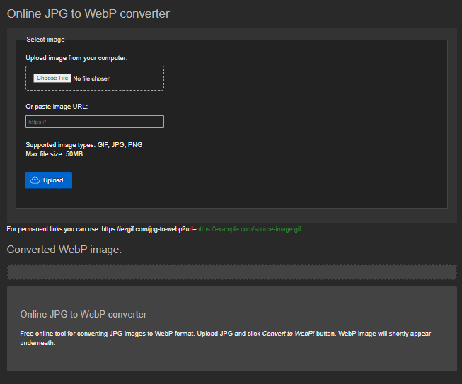 JPG To WebP Converter