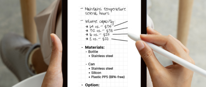 Apps iPad compatibles avec l'Apple Pencil pour la prise de notes