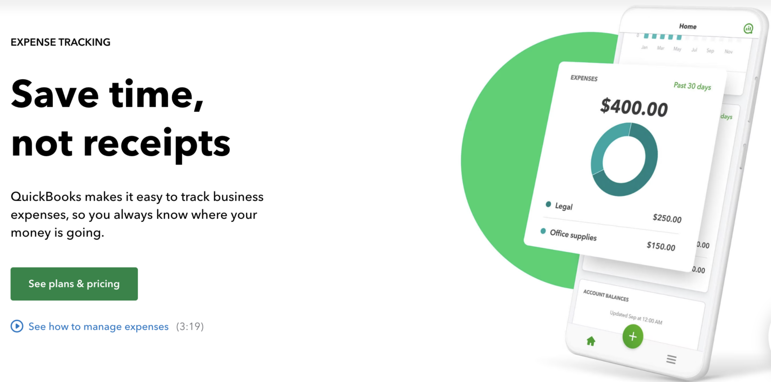 quickbooks-suivi des dépenses