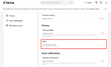 tiktok profile view history setting