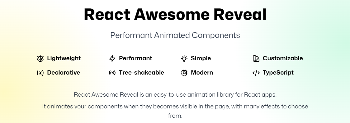 React-Awesome-Reveal