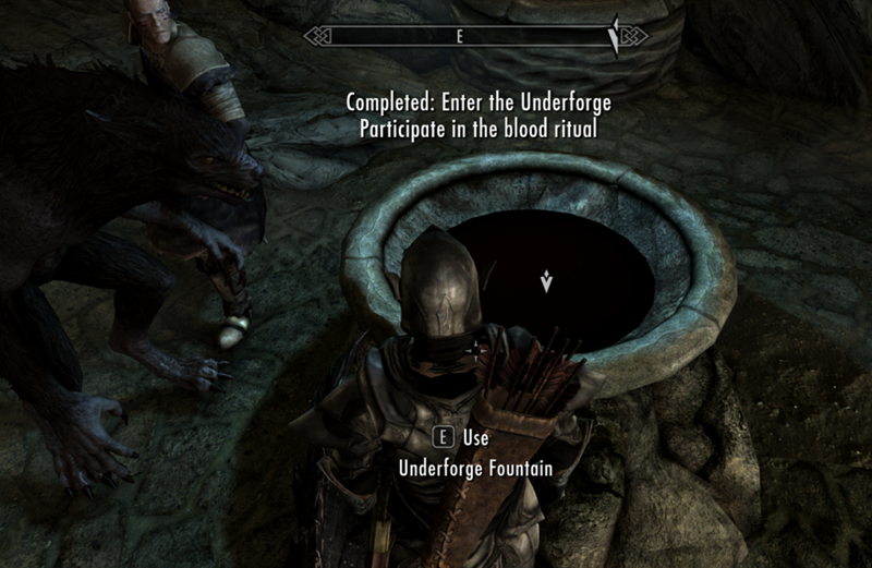 completing the blood ritual to become a werewolf in skyrim