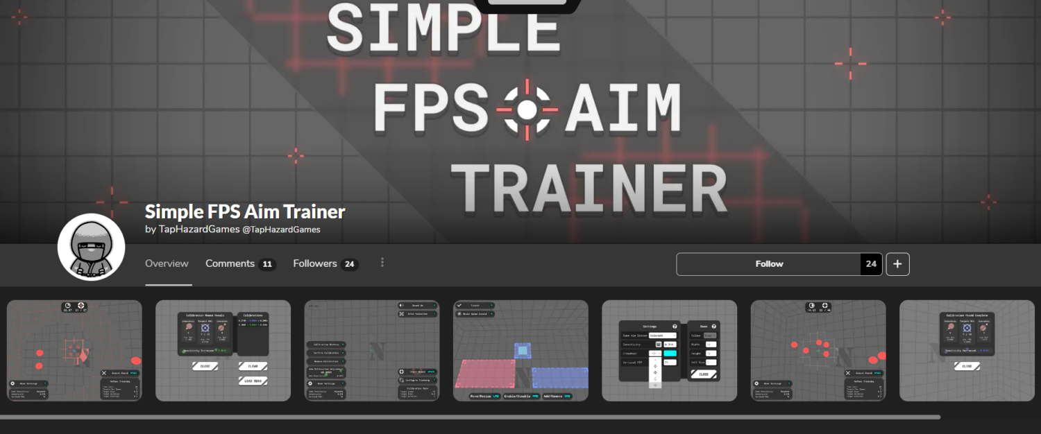 Simple FPS Aim Trainer by TapHazardGames - Play Online - Game Jolt