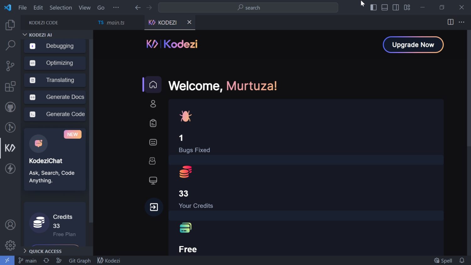 extension vscode kodezi
