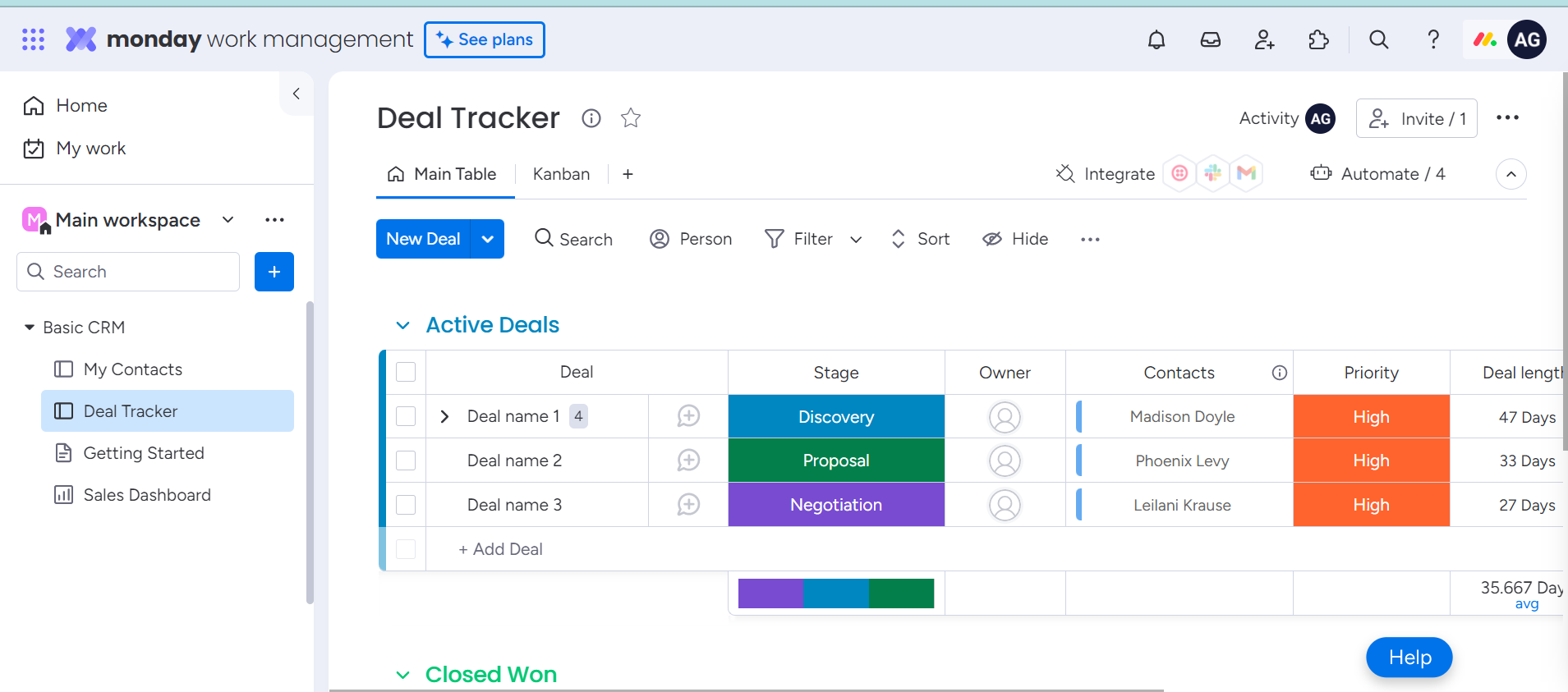 Top 14 Sales Funnel Templates To Help Drive More Conversions   Monday Dot Come Sales Template 