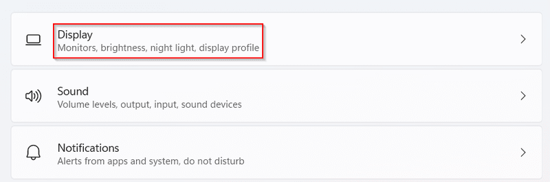 Display-Settings