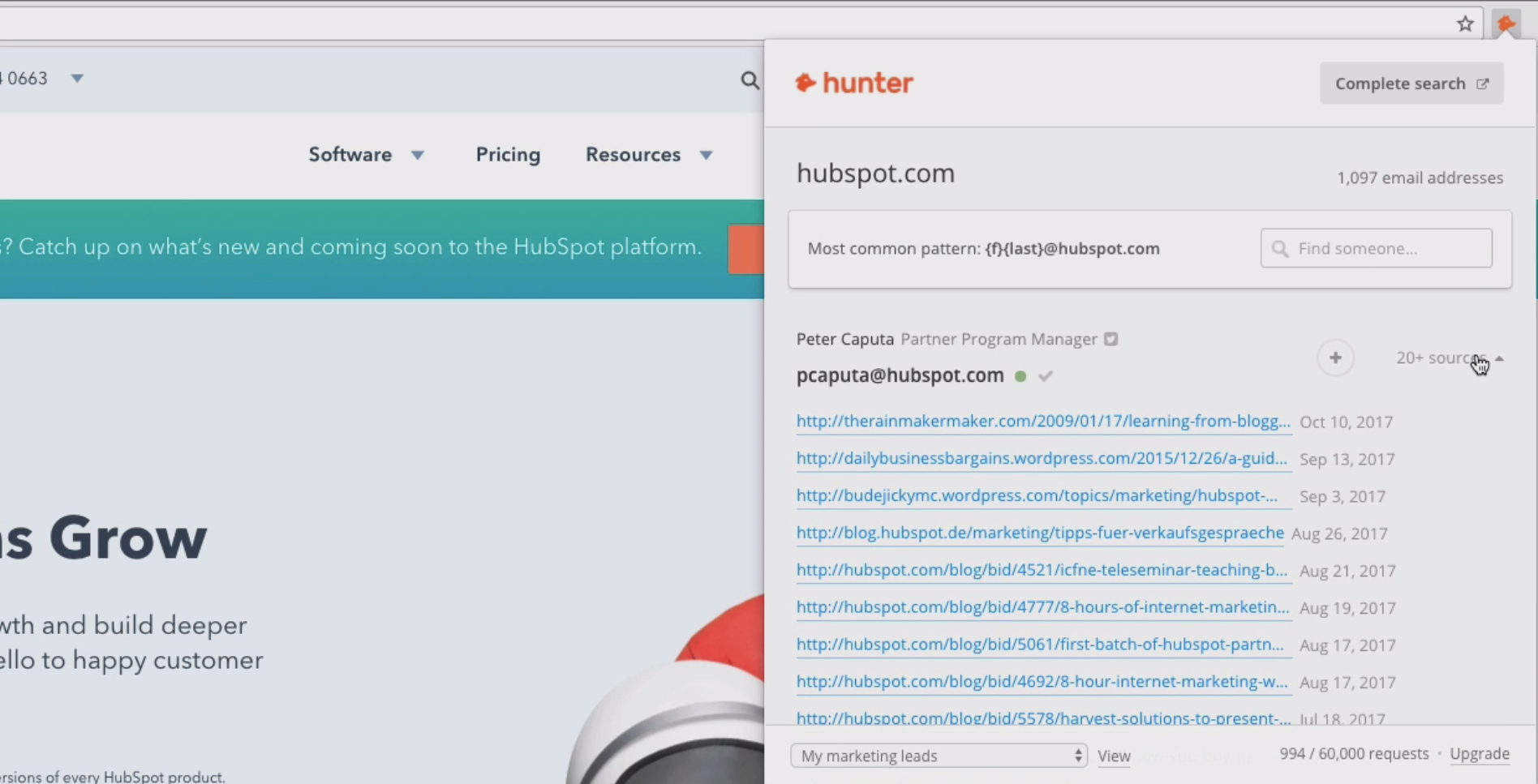 Hunter: One-Stop-Shop For Email Finder And Verifier