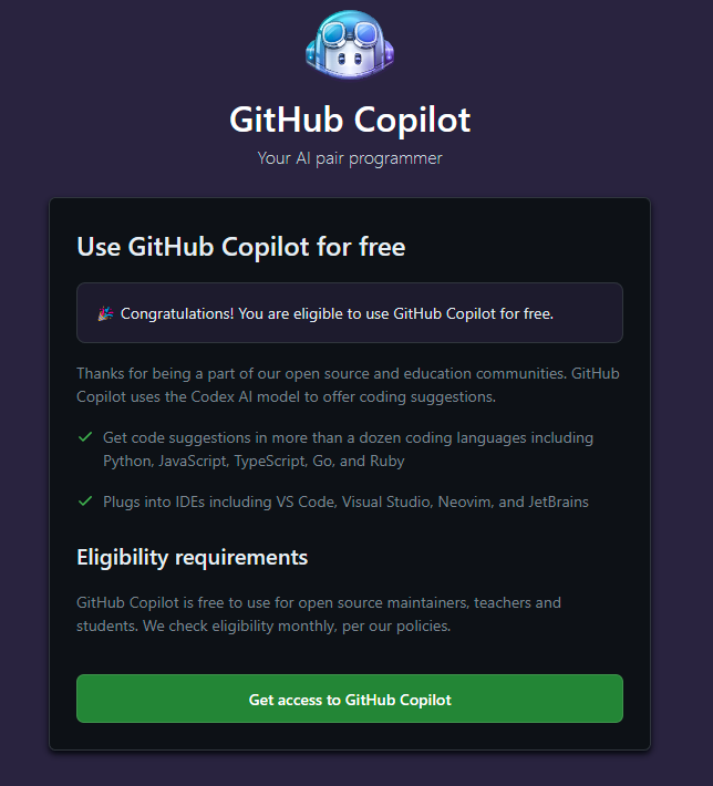 github-co-pilot-free