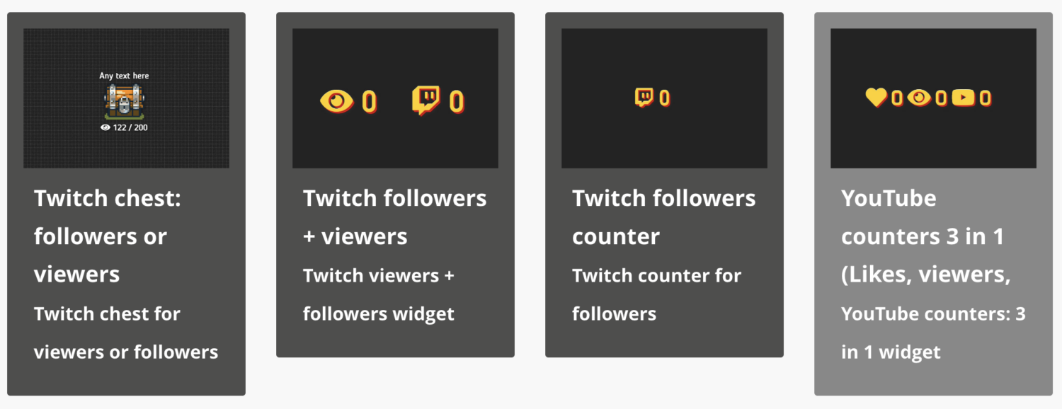 Twitch counter for followers